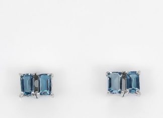 Birthday Gifts Ideas : Gorgeous Vintage Natural Emerald Cut London Blue by JoyofLondon