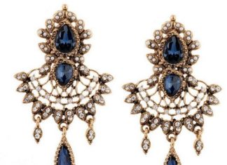 Birthday Gifts Ideas : NEW Vintage Blue Crystal Gold Wedding Birthday by JoyofLondon