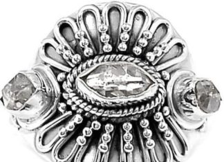 Birthday Gifts Ideas : Natural Rough Cut Herkimer Diamond 925 Sterling Silver Engagement Anniversary We…