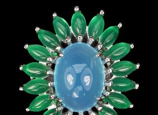 Birthday Gifts Ideas : Oval Cut Sky Blue Chalcedony & Marquise Cut by JoyofLondon on Etsy