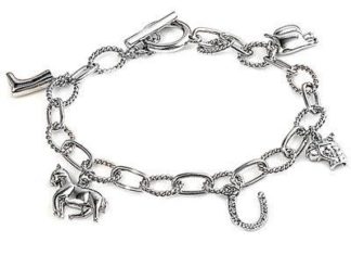 Birthday Gifts Ideas : Sterling Silver English Riding Charm Bracelet