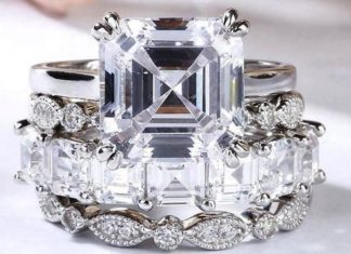 Birthday Gifts Ideas : The Carmella, 5CT Asscher Cut and Emerald Cut Stackable Collection