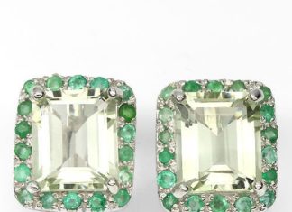 Birthday Gifts Ideas : Vintage 4.44CT Natural Emerald Cut Green Amethyst & by JoyofLondon