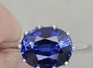 Birthday Gifts Ideas : Vintage 5.60CT Oval Crown Cut Kashmir Blue Sapphire Promise Engagement Anniversa…