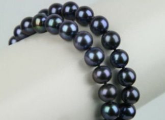 Birthday Gifts Ideas : Vintage Japanese Salt Water Black Pearl Double by JoyofLondon