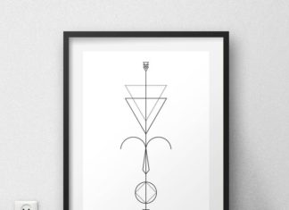 Birthday Gifts Inspiration : Astrology Arrows: Aries Wall Art // Zodiac Signs // Digital Print // Minimalist …