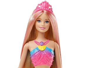 Birthday Gifts Inspiration : Barbie Rainbow Lights Mermaid Doll. Barbie Mermaid doll is brilliant dolls for 6…