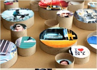 Birthday Gifts Inspiration : Best DIY Picture Frames and Photo Frame Ideas – DIY Cardboard Ring Picture Frame…