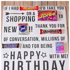 Birthday Gifts Inspiration : Birthday Card Candy Gram! Such a fun twist on the traditional birthday card. Fre…