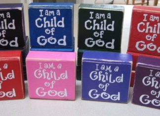 Birthday Gifts Inspiration : Birthday Gift- I am a child of God blocks We cut blocks of 2X4's , painted t…