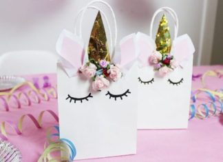 Birthday Gifts Inspiration : DIY Einhorn Geschenk-Tüten selber machen – Originelle Einhorn Party Deko Die …