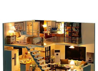 Birthday Gifts Inspiration : Hazlo TÚ MISMO Casa de Muñecas Muebles De Madera Loft apartamentos Kit De Luce…