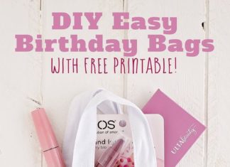 Birthday Gifts Inspiration : Learn how to make an easy DIY birthday gift bag with just a few simple materials…