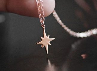 Birthday Gifts Inspiration : North Star necklace – ROSE GOLD – North Star is also known as Pole star, Polaris…