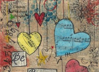 Birthday Gifts Inspiration : Que tu corazón sea valiente con esta impresión de mi lienzo de técnica mixta …