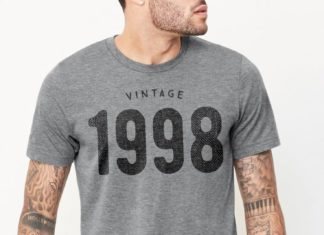 Birthday Gifts Inspiration : This soft, unisex t-shirt features the Vintage 1998 graphic print on the front. …