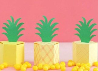 Birthday Gifts Inspiration : origami boite, forme ananas à créer à partir d un patron boite en papier, exe…