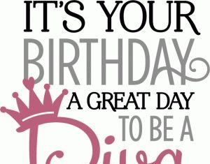 Birthday Quotes : Silhouette Design Store – View Design #79856: birthday diva phrase