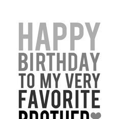 Happy Birthday Brother : BROTHER BIRTHDAY CARD Grey and Black Happy by BubbyAndBean