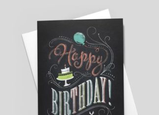 Happy Birthday Wiches : Colored Chalk Birthday Card – Birthday from CardsDirect