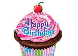 Happy Birthday Wiches : Cupcake Happy Birthday Balloon, 35″ Cupcake Balloon, Cupcake Party, Cupcake Part…