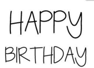 Happy Birthday Wiches : Happy birthday greeting. Black and white