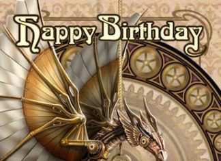 Happy Birthday Wiches : (Product Code: rAN53) Clockwork Dragon Birthday Card, Anne Stokes Birthday Cards…