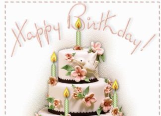 Happy Birthday Wiches : Tarta con velas Happy Birthday