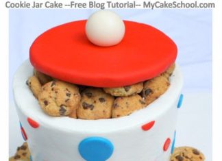 Birthday Cake : Cookie Jar Cake and Cookie Monster Cupcakes! Free Tutorial!