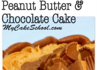 Birthday Cake : The Most DELICIOUS Scratch Peanut Butter & Chocolate Cake Recipe by MyCakeSchool…