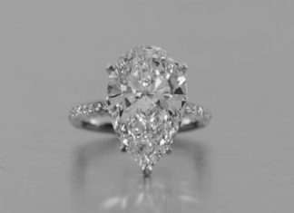 Birthday Gifts Ideas : 2CT Perfect Pear Cut Solitaire Russian Lab Diamond Promise Engagement – Joy Of…