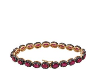 Birthday Gifts Ideas : Handmade Victorian Natural 14K Yellow Gold 15TCW Red Rubies & Natural Mined Diam…