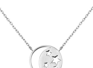 Birthday Gifts Ideas : Italian Sterling Silver Love “To The Moon & Back” Pendant Necklace