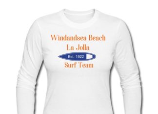 Birthday Gifts Ideas : Women's Windandsea Surf Team Long Sleeve Jersey T-Shirt
