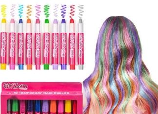 Birthday Gifts Inspiration : HAIR CHALKS SET: 10 Colorful Hair Chalk Pens. Temporary Color for Girls for All …