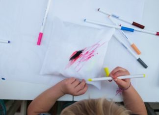 Birthday Inspiration: Kindergeburtstag, Kissen bemalen, vierter geburtstag