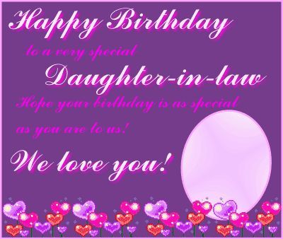 Happy Birthday Brother : Happy Birthday Daughter In Law Quotes ...