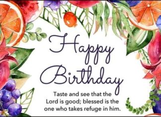 Happy Birthday Brother : Happy Birthday Psalm 34:8