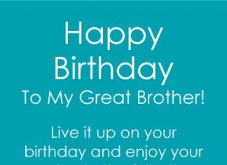 Happy Birthday Brother : Live it up! Happy Birthday Card for Brother: The image on this birthday card say…