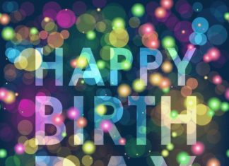 Happy Birthday Wiches : Colourful birthday wish