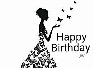 Happy Birthday Wiches : Een Elegante dame voor ons elegant Anneke !