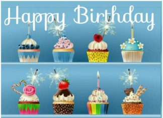 Happy Birthday Wiches : Happy Birthday Greeting cupcakes