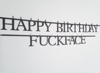 Happy Birthday Wiches : Happy birthday banner, fuckface, funny birthday, mature banner, novelty decor, a…