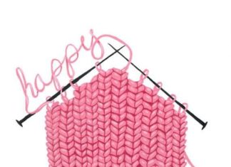 Happy Birthday Wiches : Happy birthday knitting yarn craft pink