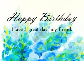Happy Birthday Wiches : Send Free Blue Watercolor Flowers Happy Birthday Card for Friends to Loved Ones …