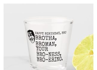 Happy Birthday Brother : Happy birthday brother funny shot glass