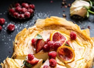 Birthday Cake : Whipped Lemon Ricotta Cheesecake | halfbakedharvest.com #cheesecake #easyrecipe …