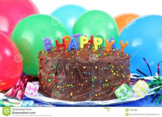 Happy Birthday Brother : 30+ Great Image of Happy Birthday Cake And Balloons . Happy Birthday Cake And Ba…