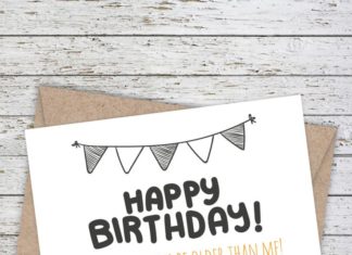 Happy Birthday Brother : Birthday Card – Funny Older Birthday Card – Older Sister Card – Big Brother Funn…