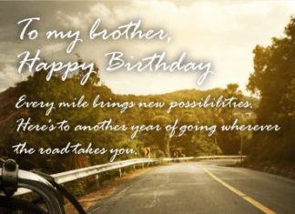 Happy Birthday Brother : For a Great Journey – Happy Birthday Card for Brother